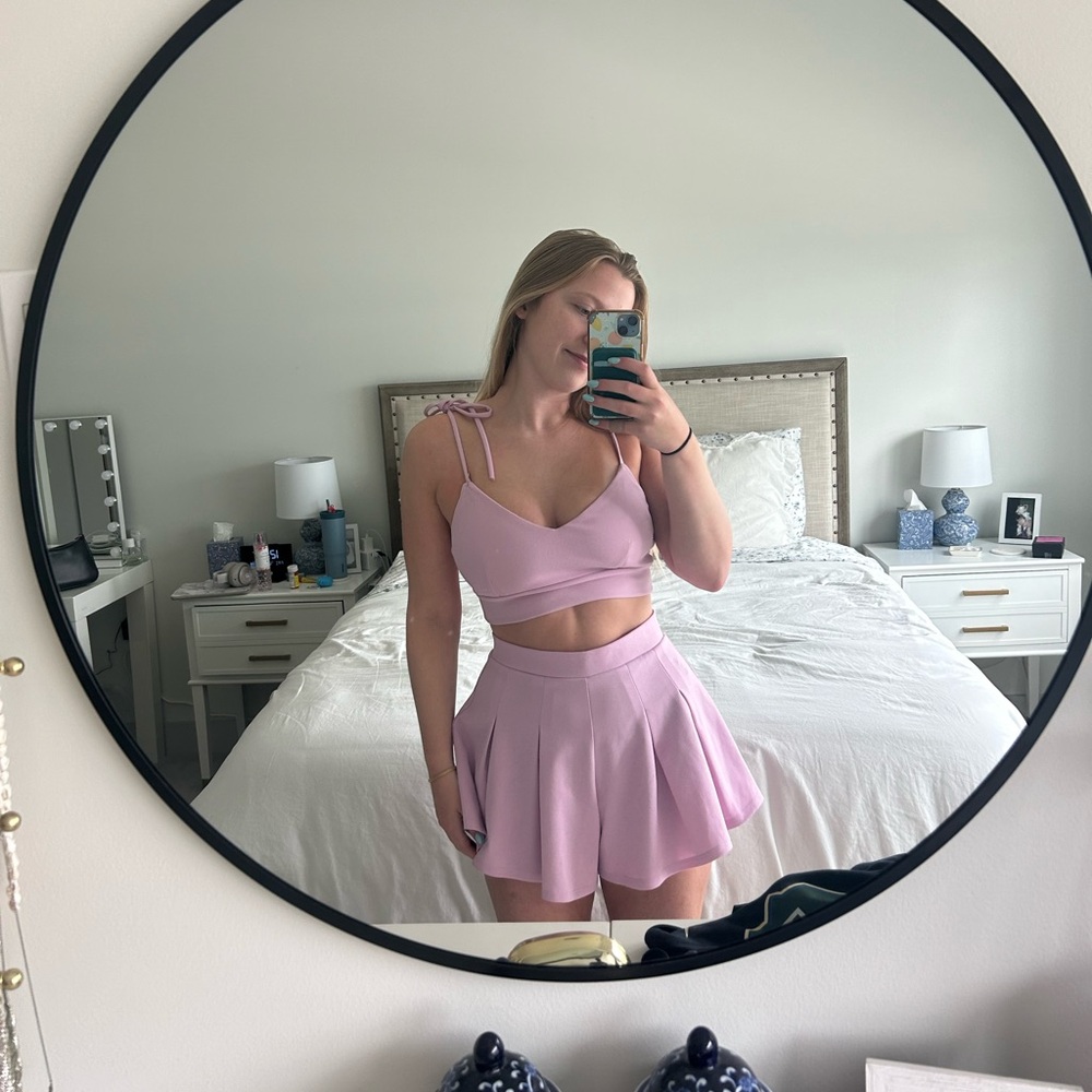 LUCY IN THE SKY Heather Two Piece Set in Lilac